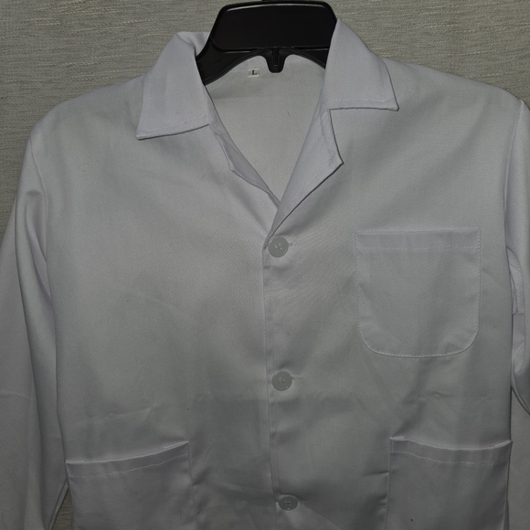 white lab coat 4h ffa show coat kids large 14-16-18 - Picture 7 of 8